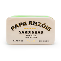 Rūkytos sardinės su pirmojo spaudimo alyvuogių aliejumi | Papa Anzóis – priekinis vaizdas | Beata Nicholson