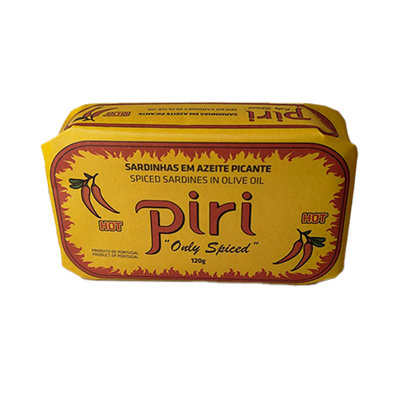 Sardinės aštriame alyvuogių aliejuje Ypač aštrios Piri (HOT) 120 g | Ampinhal