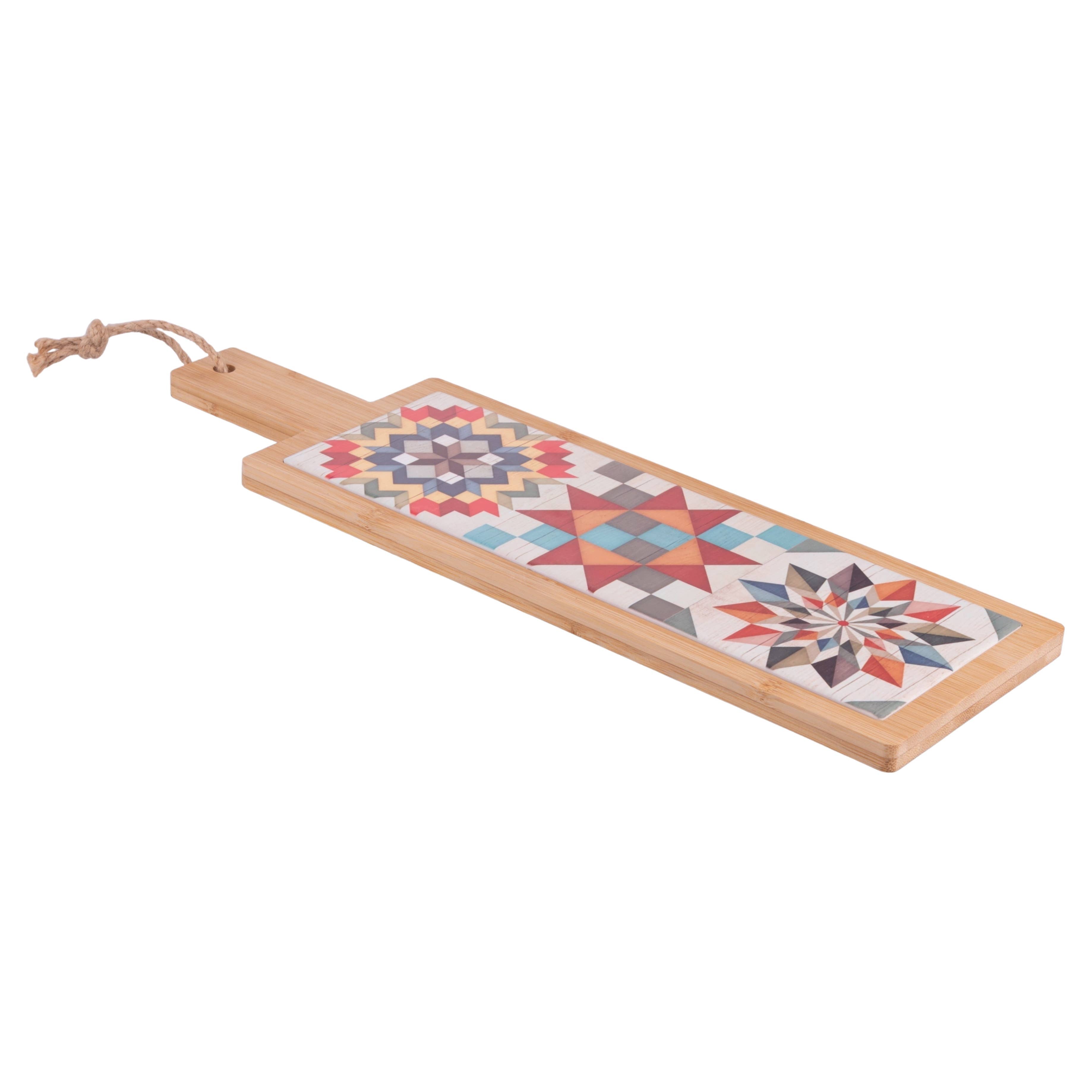 Geometric cutting board with handle 12.5 x 41.5 cm VdE Tivoli 1996