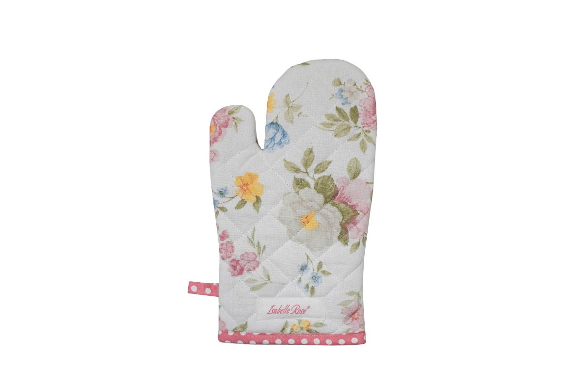 Isabelle Rose medvilninė virtuvės pirštinė English Garden 16x30 cm