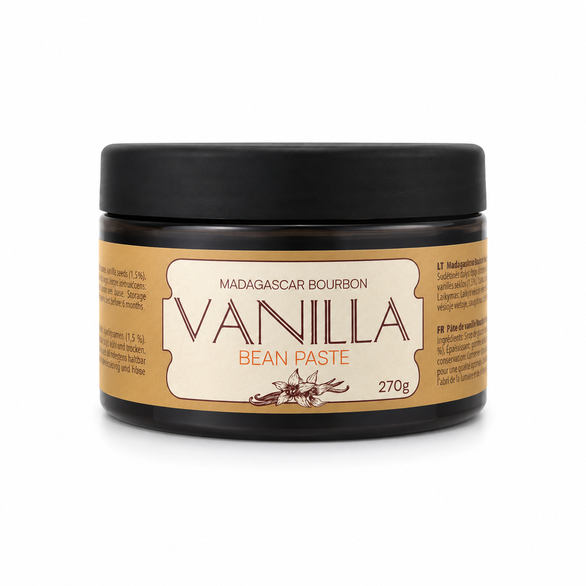 Madagaskaro burboninės vanilės pasta su sėklytėmis, 270 g Vanilla Scientific