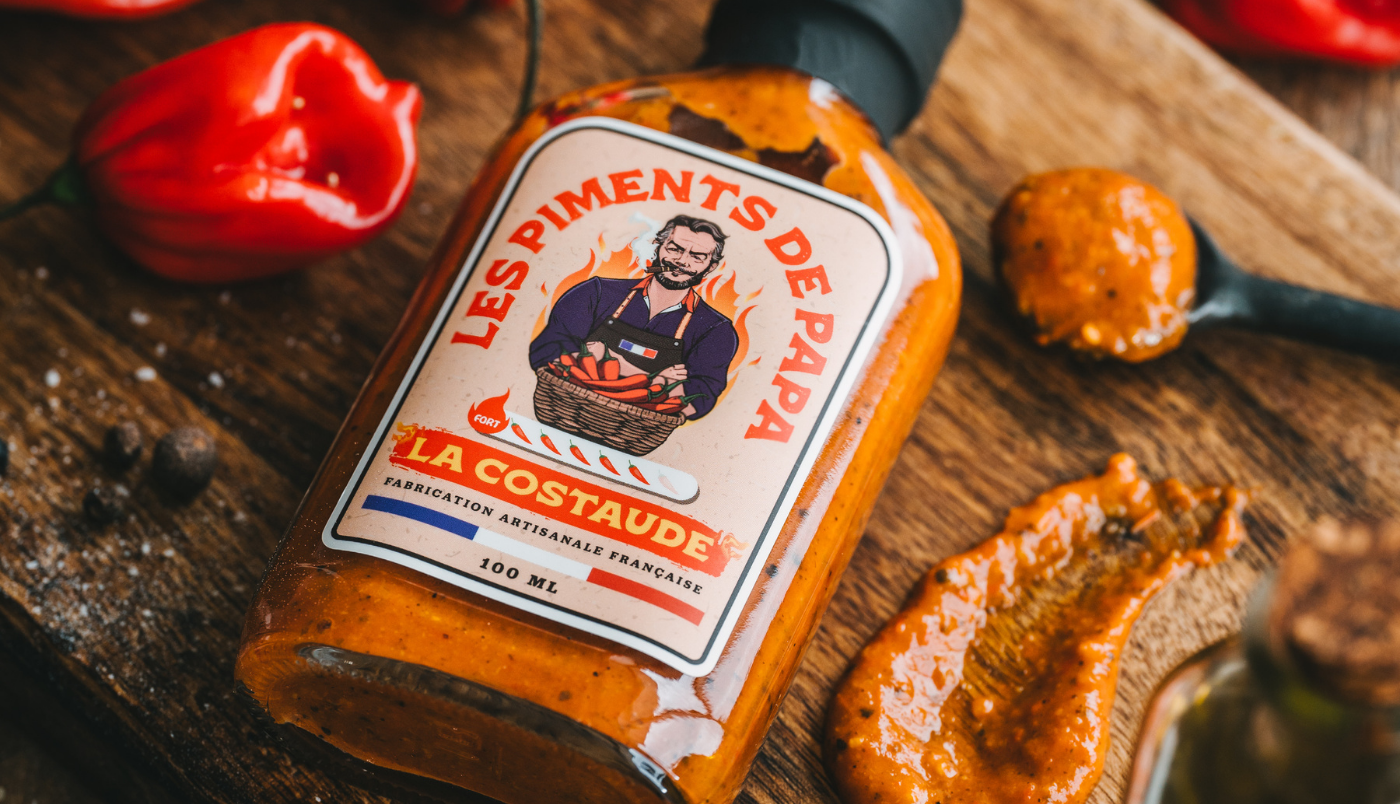 Aštrus padažas „La Costaude“, 100 ml – butelis su habanero pipirais | Beata Nicholson