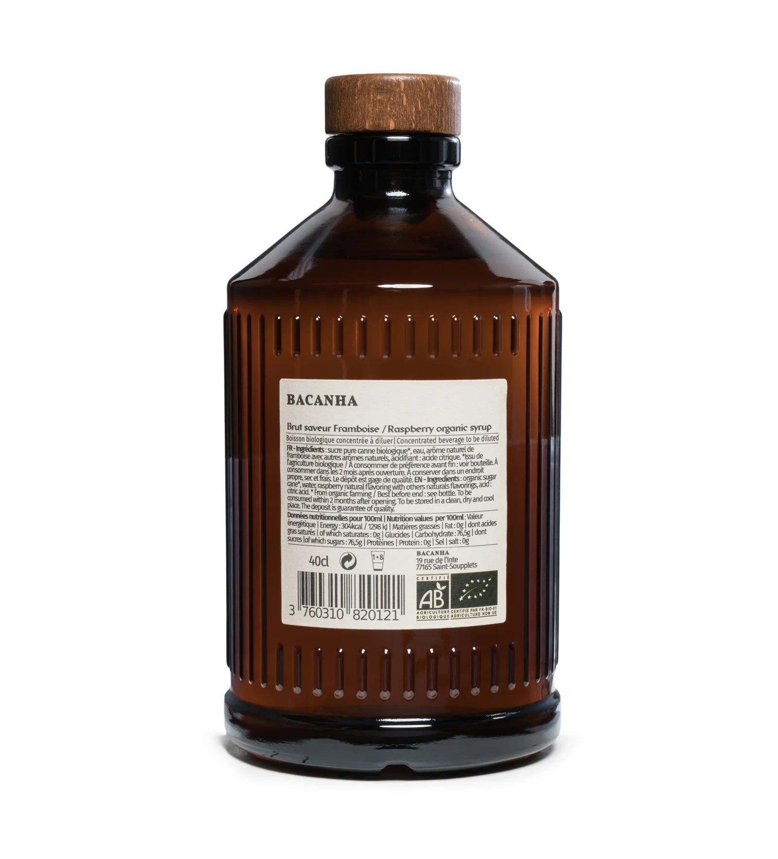 Natūralus aviečių sirupas - ekologiškas- 400ml | Bacanha – detalės vaizdas | Beata Nicholson