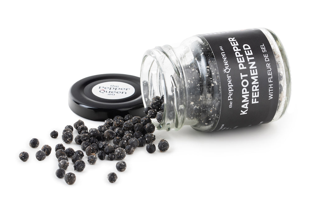 Fermentuoti Kampoto pipirai su Fleur de Sel druska, 40 g – 2 nuotrauka | Beata Nicholson